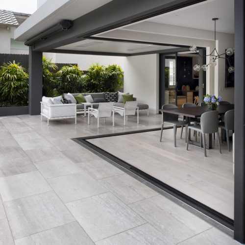 Bellevue Hill House Outdoor Travertine Grigio Chiaro Brushed Honed and Unfilled 2 low res