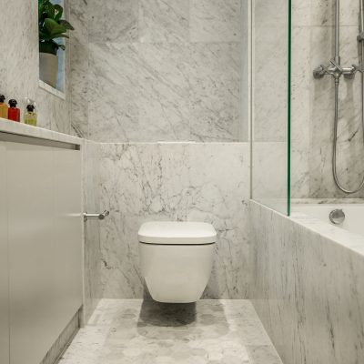 Carrara Marble bathroom